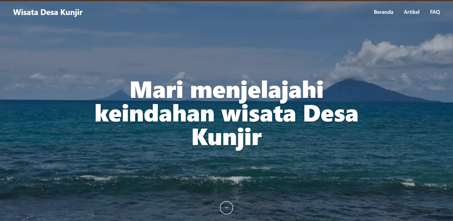 Website Wisata Desa Kunjir Lampung Selatan